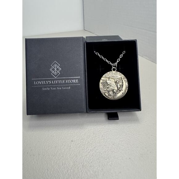 large FANTASY MOON FAIRY GODDESS pendant 22 - Picture 2 of 6